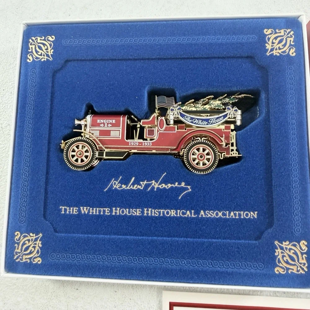 The White House Historical Assoc. Firetruck Christmas Ornament 2016 Hoover